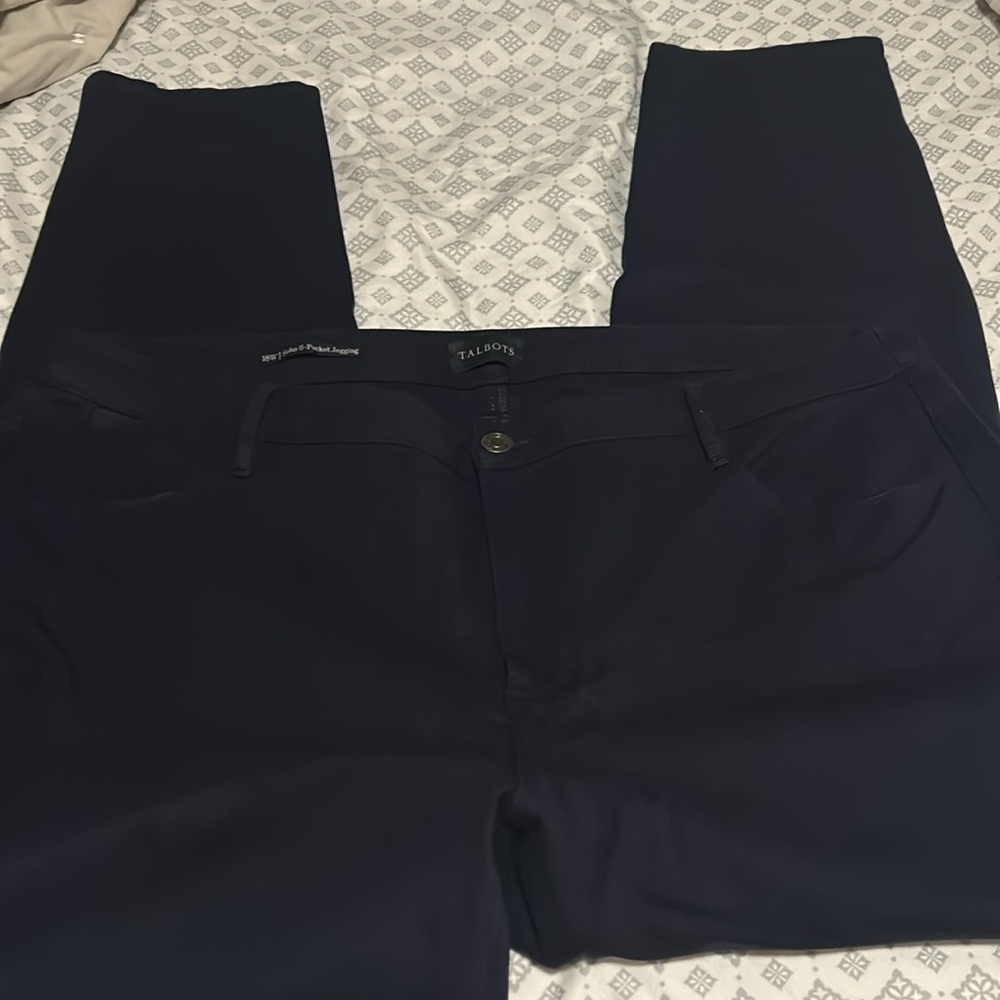 Talbots SoHo 5 Pocket Navy Jeggings - 18W - Picture 2 of 4